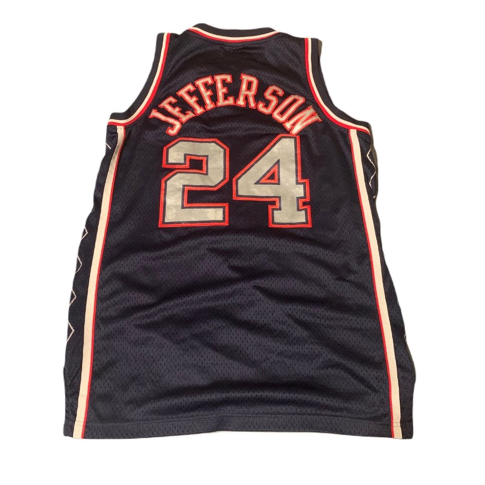 AdidasNew Jersey Nets Richard Jefferson nba basketball jersey size medium blue